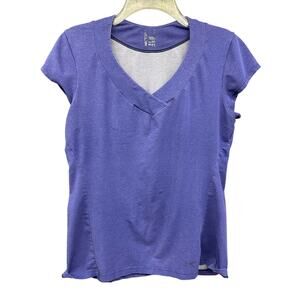 Arc'teryx Small Purple V- Neck Athletic Workout Shirt Outdoors Hike Gorpcore